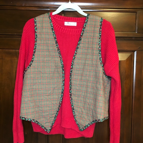 Handmade reversible Christmas vest - Picture 3 of 5